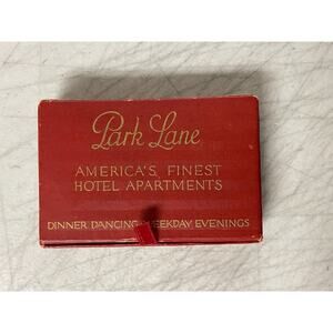 Antique Park Lane Apartments Dining Room Poker Playing Cards Deck Set W/ Box